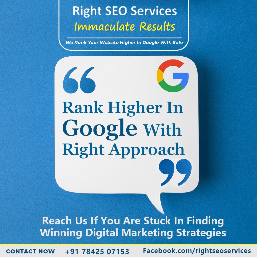 Rank higher in google with right approach